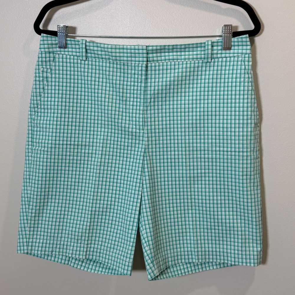 Talbots Heritage Stretch Plaid Short (10) Golf Activewear Cotton Modest Comfort - Picture 2 of 12